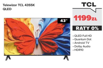 Telewizor TCL 43S5K QLED 43" promocja w NEONET