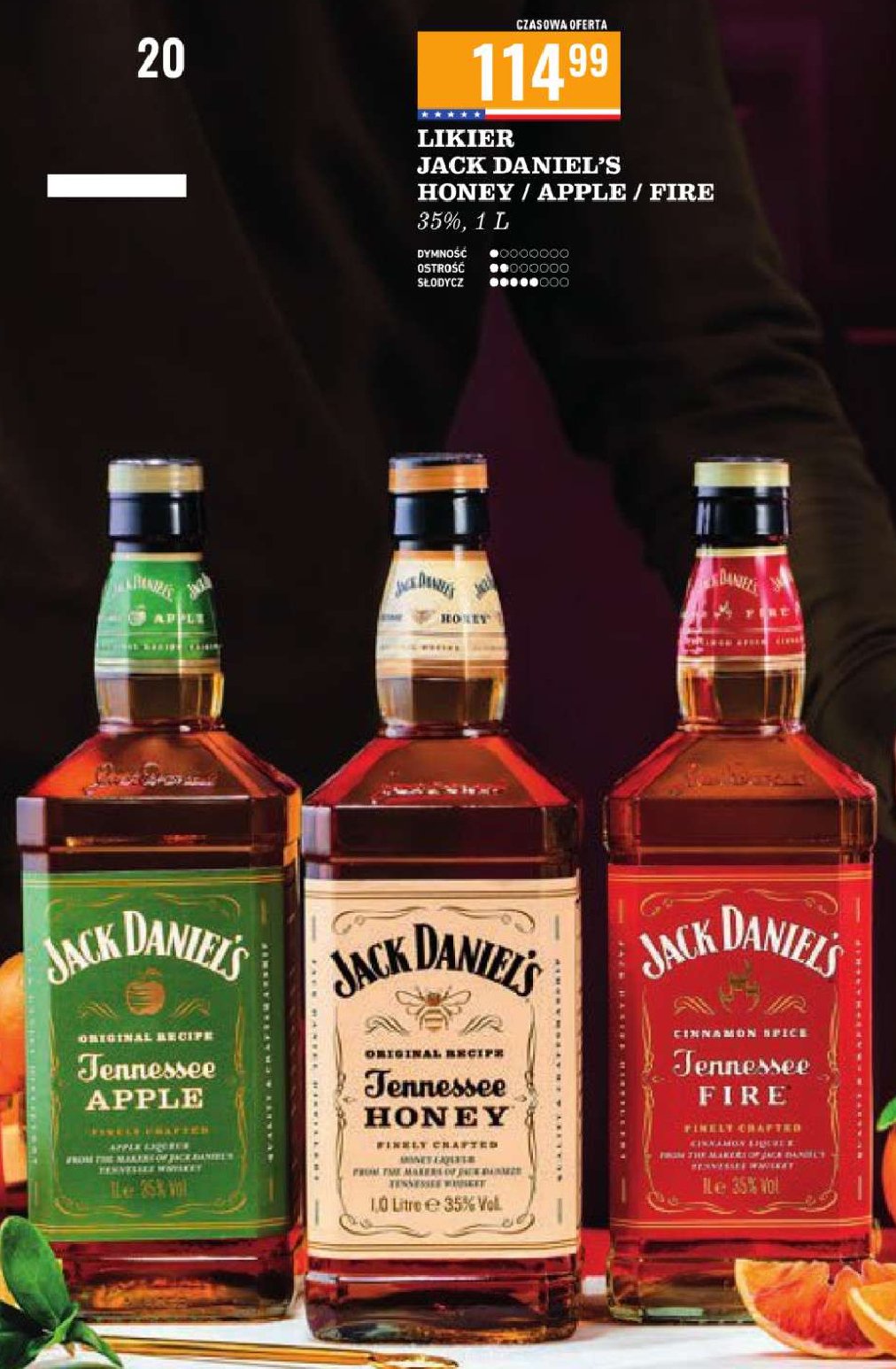 Whiskey Jack daniel's tennessee fire promocja