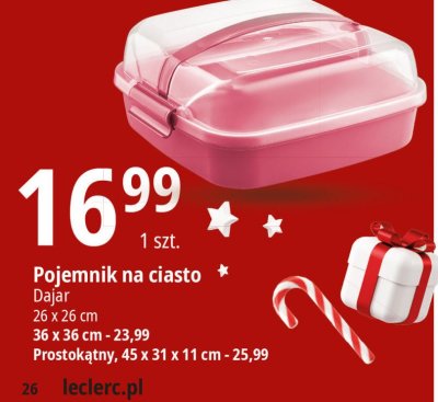 Pojemnik na ciasto 45 x 31 x 11 cm Dajar promocja