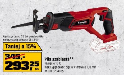 Piła szablasta Einhell promocja w OBI