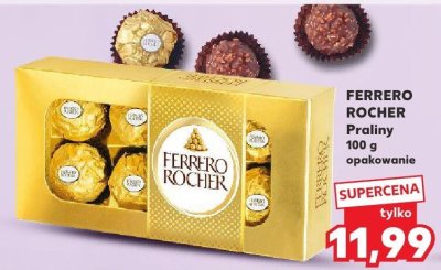 Praliny Ferrero Rocher 100 g promocja w Kaufland