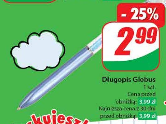 Długopis globus promocja