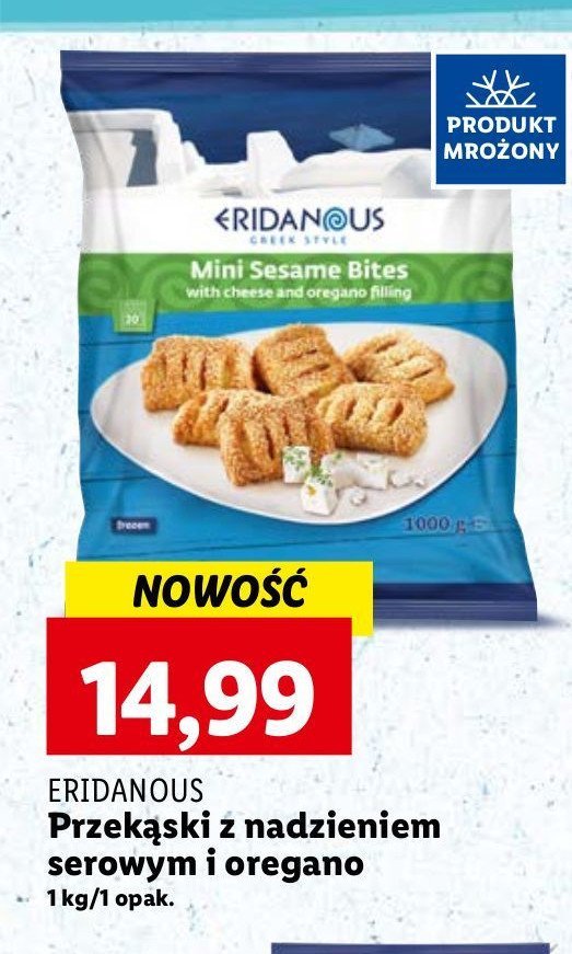 Kieszonki z ciasta francuskiego z serem feta oregano i z sezamem Eridanous promocja