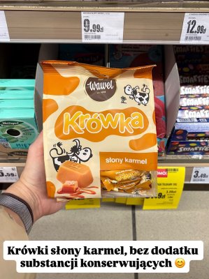 Krówki słony karmel  promocja w Intermarche