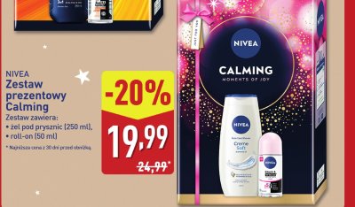 Zestaw prezentowy NIVEA Calming promocja w Aldi