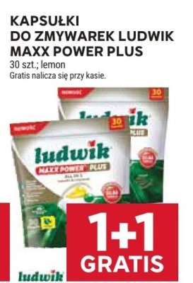 Kapsułki do zmywarek Ludwik Maxx Power Plus promocja w Stokrotka