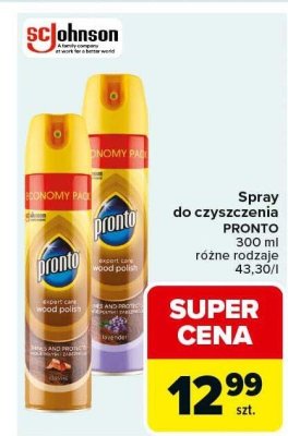 Spray do czyszczenia PRONTO 300 ml różne rodzaje promocja w Carrefour