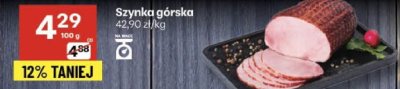 Szynka górska Taurus promocja w Delikatesy Centrum