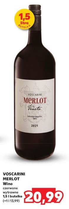 Wino Voscarini merlot promocja w Kaufland