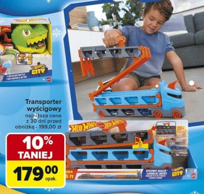 Transporter wyścigowy Hot Wheels City promocja w Carrefour