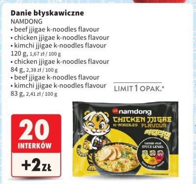 Danie błyskawiczne, różne rodzaje Namdong promocja w Intermarche