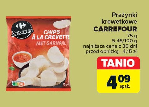 Prażynki krewetkowe Carrefour promocja