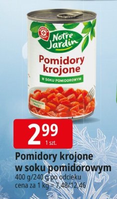 Pomidory krojone w soku pomidorowym promocja w Leclerc
