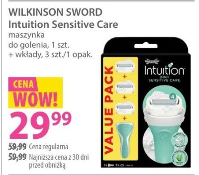Maszynka WILKINSON SWORD Intuition Sensitive Care promocja w Hebe