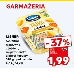 Sa艂atka warzywna wegetaria艅ska z bia艂膮 kapust膮 Lisner o mamo! promocja