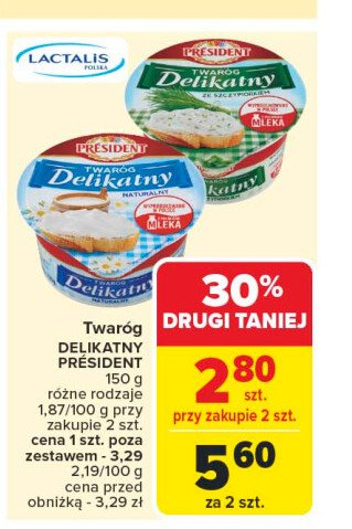 Twaro偶ek delikatny ze szczypiorkiem President promocja