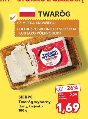 Twaróg wyborny tłusty, krajanka promocja w Kaufland