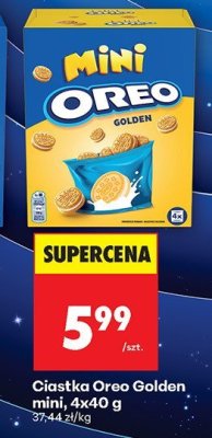 Ciastka Oreo Golden mini, 4x40 g promocja w Biedronka