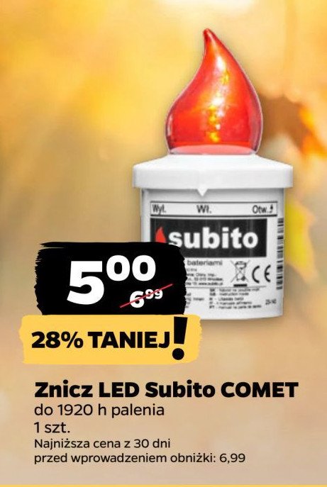 Znicz led subito comet Subito promocja w Netto