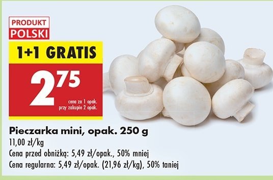 Pieczarki mini polska promocja