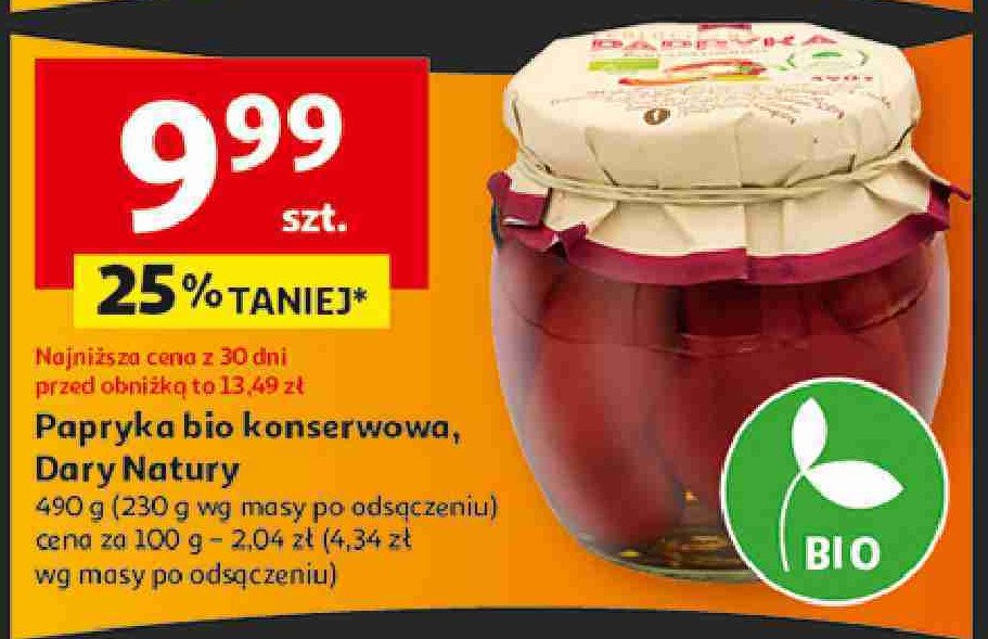 Papryka konserwowa Dary natury promocja