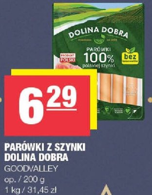 Parówki z szynki DOLINA DOBRA GOODVALLEY promocja w SPAR