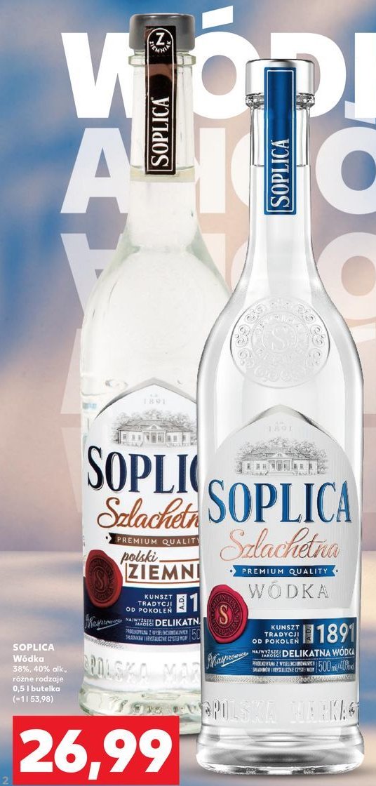 W贸dka polska pszenica Soplica szlachetna w贸dka promocja