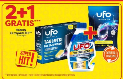 Płyn dwufazowy do czyszczenia zmywarki UFO Ultra Force One promocja w POLOmarket