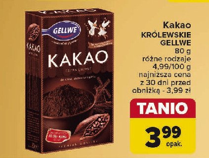 Kakao królewskie Gellwe promocja