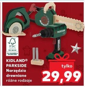 Narzędzia drewniane Kidland promocja w Kaufland