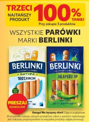 Parówki Berlinki różne rodzaje promocja w Kaufland