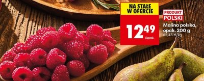 Malina polska 200 g promocja w Biedronka