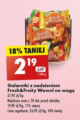 Galaretki Wawel fresh & fruity galaretki promocja w Biedronka