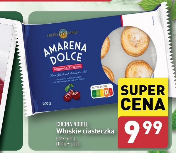 Ciasteczka włoskie z wiśniami Cucina nobile promocja