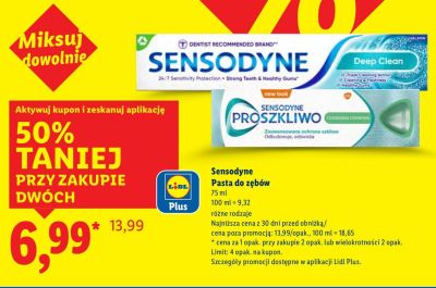 Pasta do zębów różne rodzaje promocja w Lidl