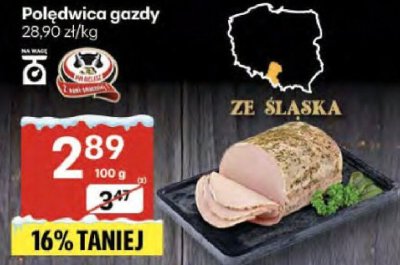 Polędwica gazdy ze Śląska promocja w Delikatesy Centrum