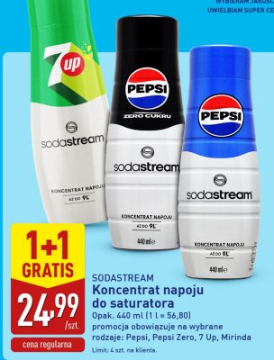 Koncentrat napoju do saturatora SODASTREAM Pepsi 440ml promocja w Aldi