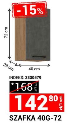 Szafka kuchenna 40G-72 promocja w Merkury Market
