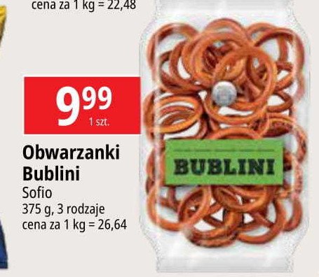 Obwarzanki bublini z sezamem Sofio promocja w Leclerc