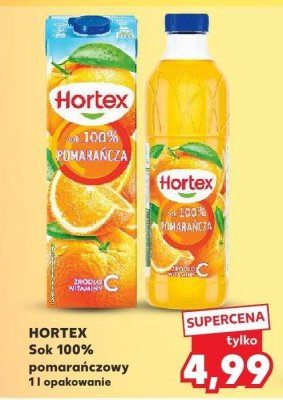 Sok 100% pomarańczowy Hortex promocja w Kaufland