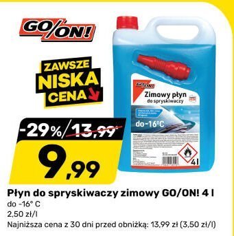 Płyn do spryskiwaczy zimowy GO/ONI 4 l promocja w Bricomarche