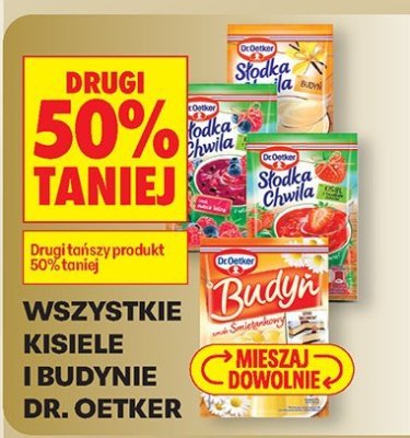 Kisiele i budynie Dr. Oetker, wszystkie rodzaje promocja w Biedronka