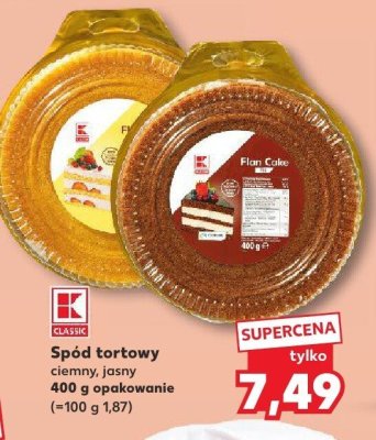 Spód tortowy ciemny 400 g promocja w Kaufland