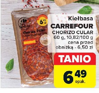 Chorizo cular-plastry Carrefour promocja