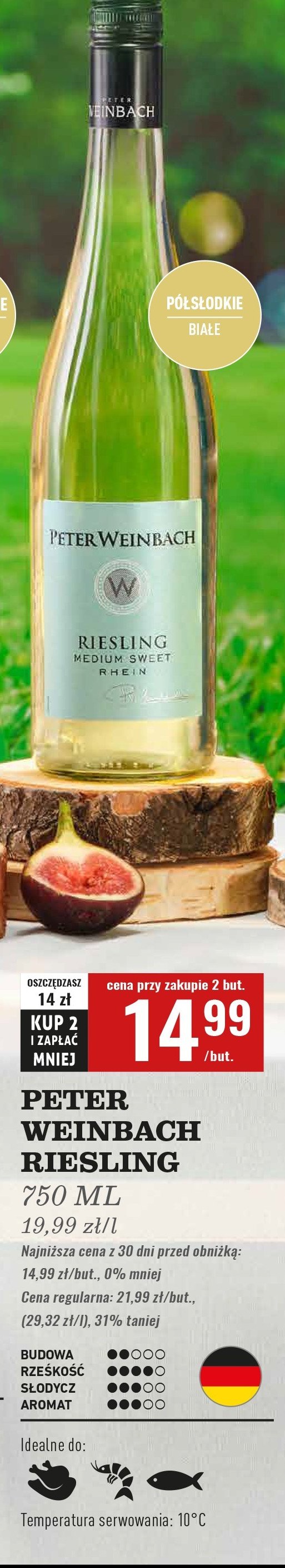Wino PETER WEINBACH RIESLING promocja w Biedronka