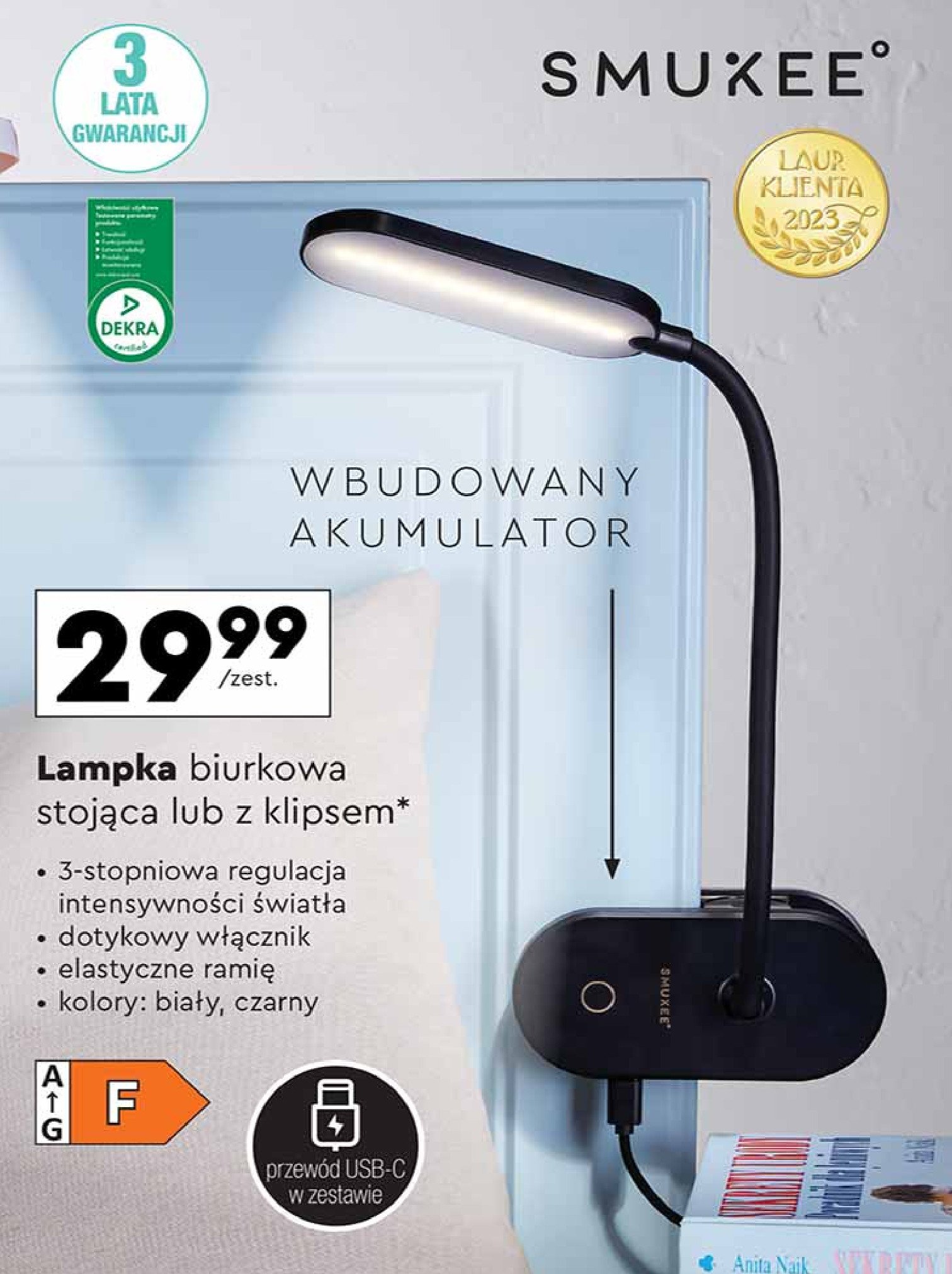 Lampa z klipsem Smukee promocja