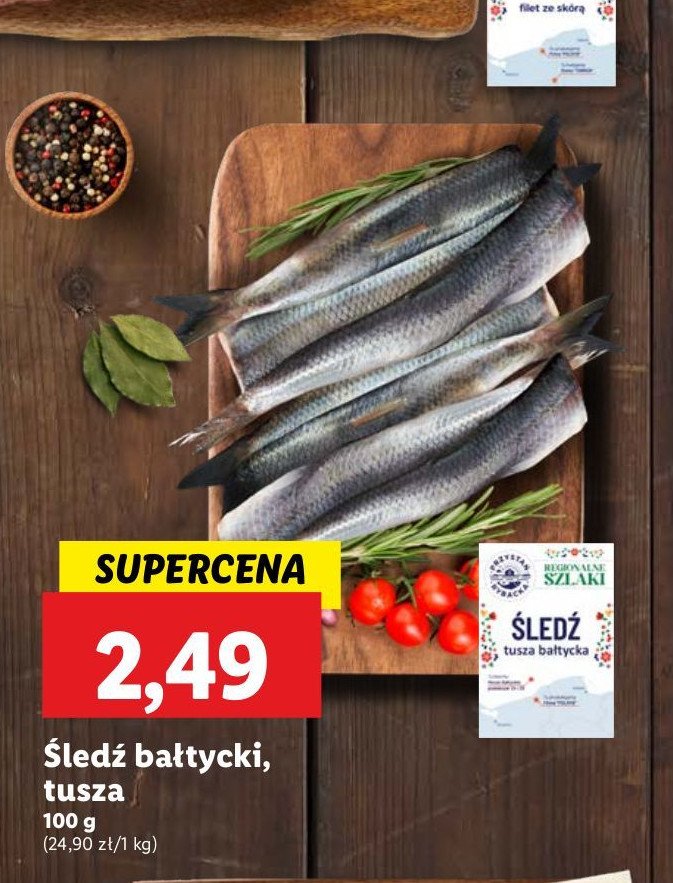 Śledź bałtycki tusze promocja w Lidl