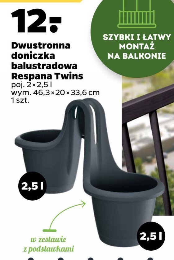 Donica respana twins Prosperplast promocja