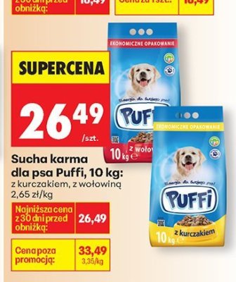 Karma sucha dla psa z kurczakiem, z wołowiną promocja w Biedronka