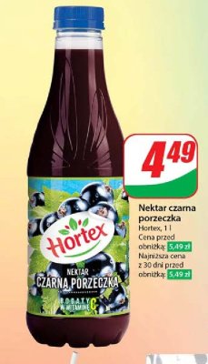Nektar czarna porzeczka Hortex promocja